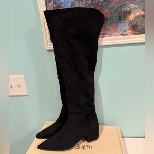 On 34th Gabriella Black Over-the-Knee Women's Boots Size 9